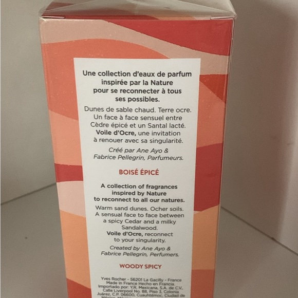 Yves Rocher Voile D’ocre Eau De Parfum 100 ml Made in France - Picture 2 of 3